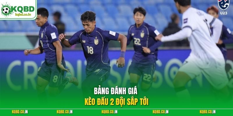 Bảng đánh giá kèo đấu 2 đội sắp tới